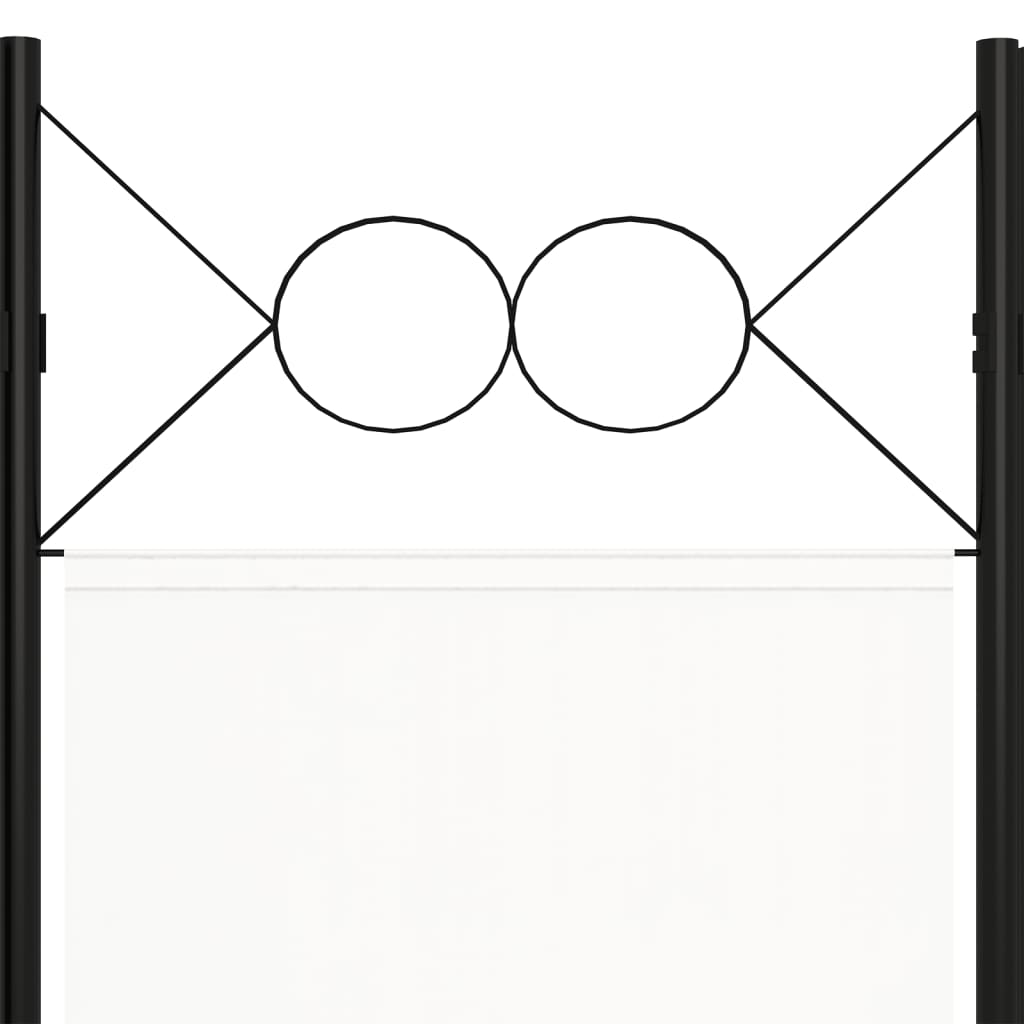 Paravento a 3 Pannelli Bianco 120x180 cm - homemem39