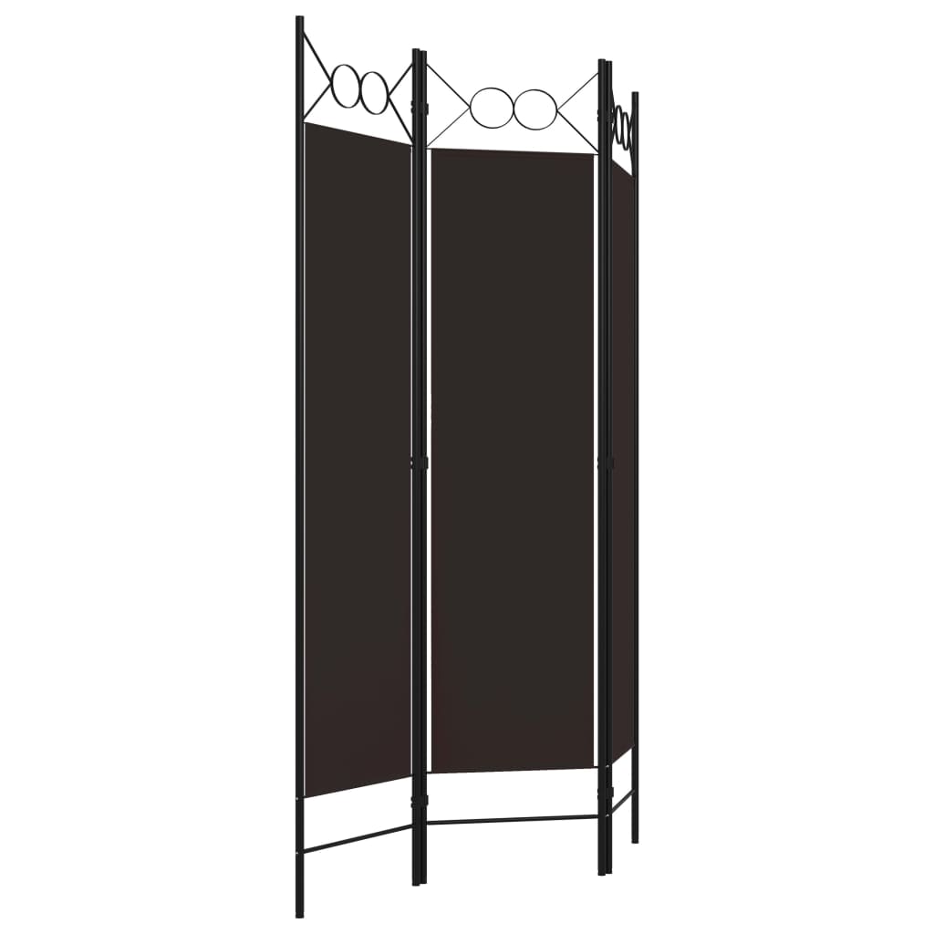 Paravento a 3 Pannelli Marrone 120x180 cm - homemem39