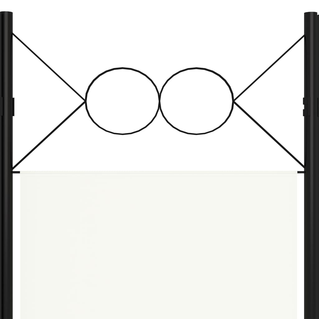 Paravento a 4 Pannelli Bianco 160x180 cm - homemem39