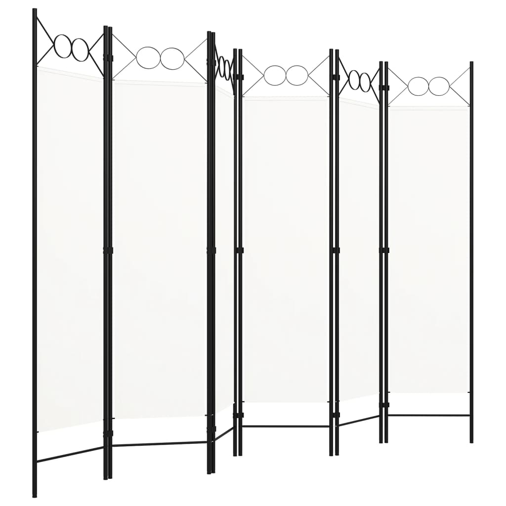 Paravento a 6 Pannelli Bianco 240x180 cm - homemem39