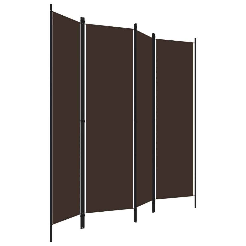 Paravento a 4 Pannelli Marrone 200x180 cm - homemem39
