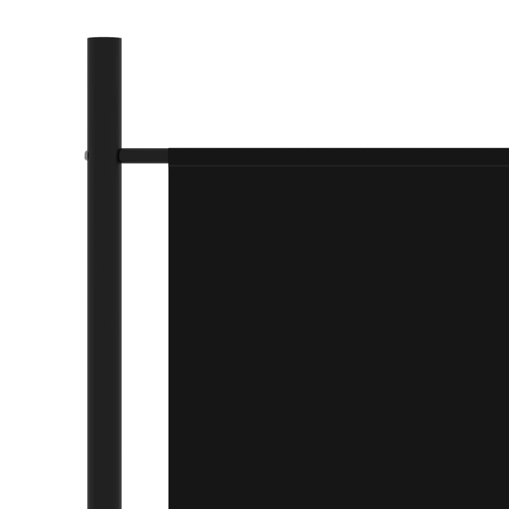 Paravento Nero 175x180 cm in Tessuto - homemem39
