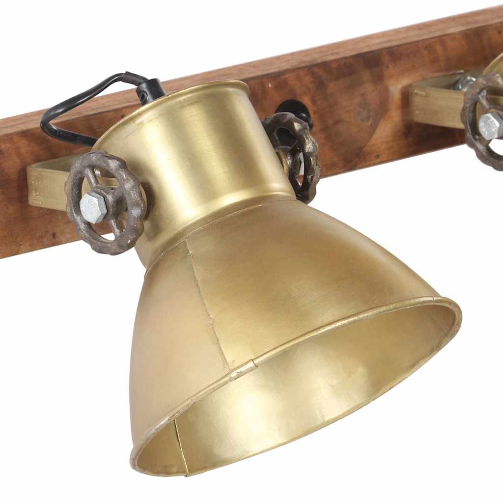 Lampada da Parete in Stile Industriale Ottone E27