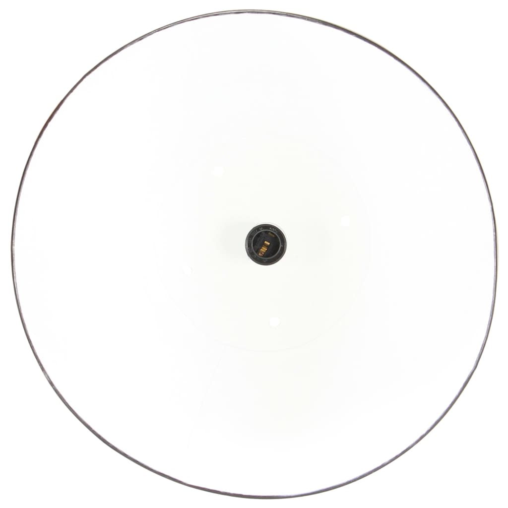 Lampada a Sospensione Industriale 25 W Nera Rotonda 42 cm E27