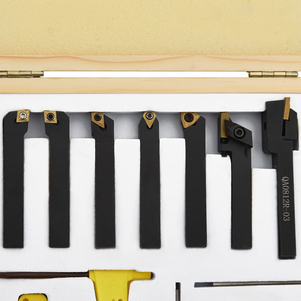 Set di Utensili Indicizzabili per Tornitura 12 pz 8x8 mm 70 mm - homemem39