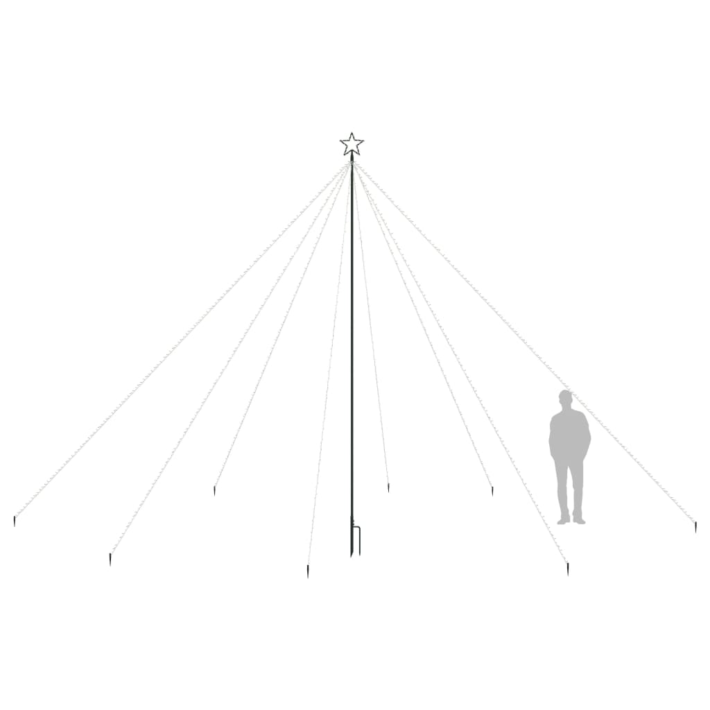 Albero di Natale a Cascata Luci LED Interni Esterni 800 LED 5 m - homemem39