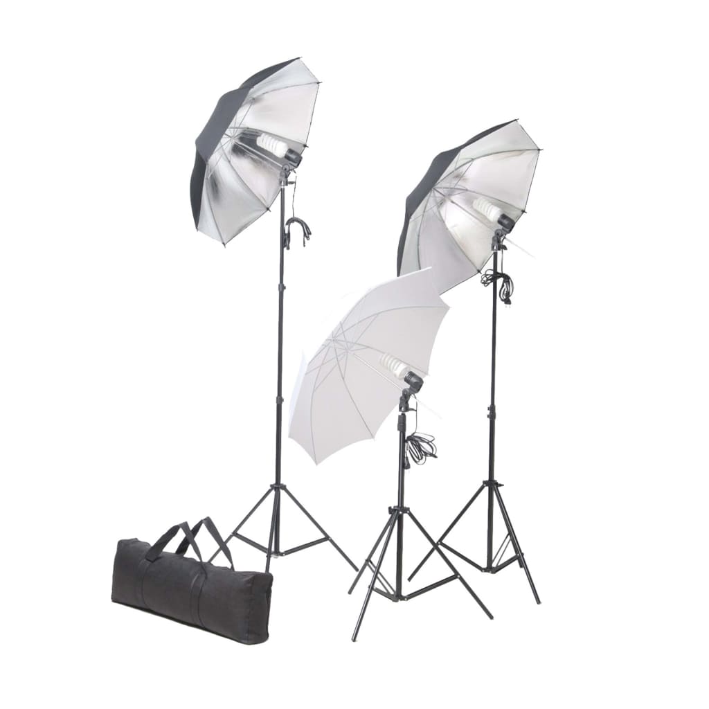 Kit per Studio Fotografico con Set di Luci e Fondale - homemem39
