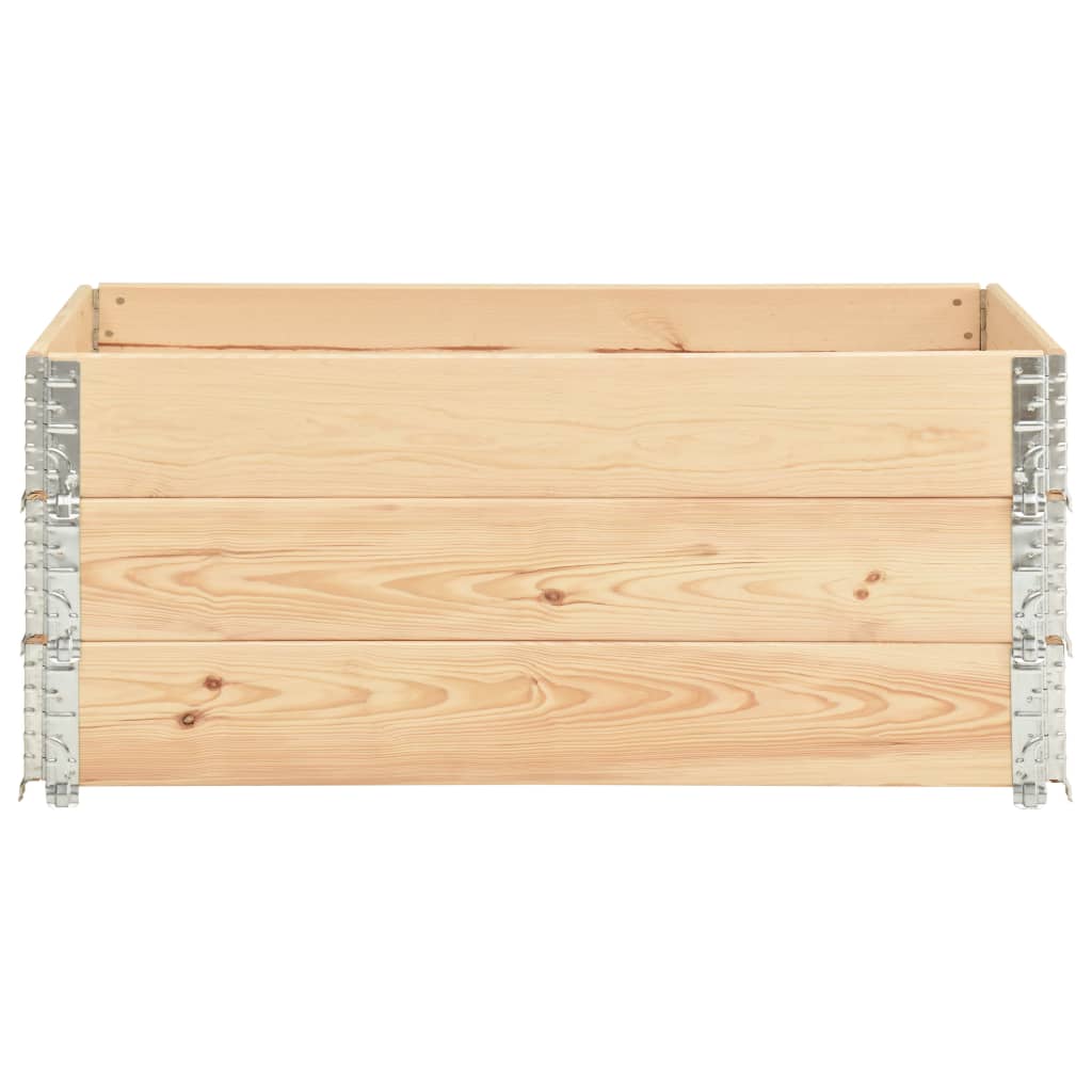 Fioriere Rialzate 3 pz 100x150 cm in Legno Massello di Pino - homemem39