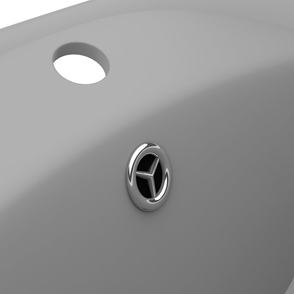 Lavabo con Troppopieno Ovale Turchese Grigio 58,5x39 cm Ceramica - homemem39