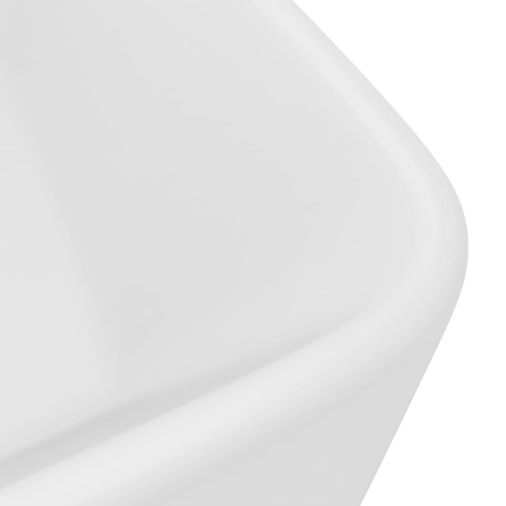 Lavandino Luxury Bianco Opaco 41x30x12 cm in Ceramica - homemem39