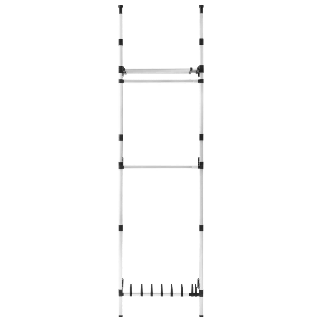 Sistema Telescopico per Guardaroba Aste Mensole in Alluminio - homemem39