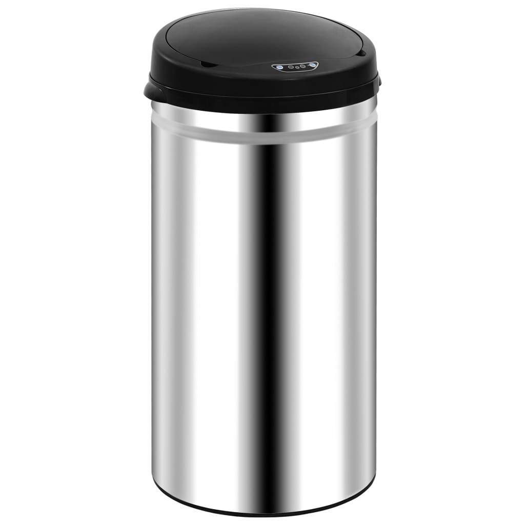 Automatic Waste Bin with Sensor 50 L in Stainless Steel