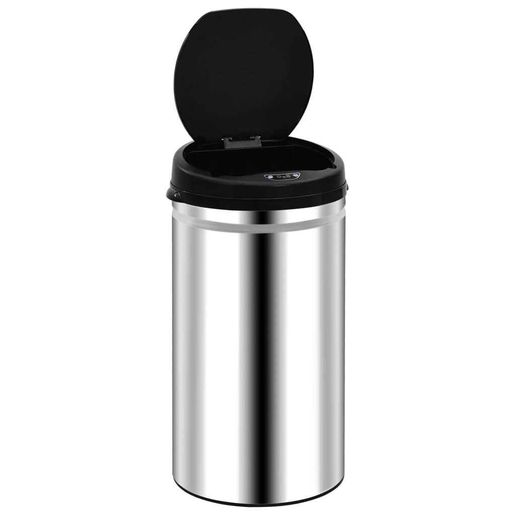 Automatic Waste Bin with Sensor 50 L in Stainless Steel