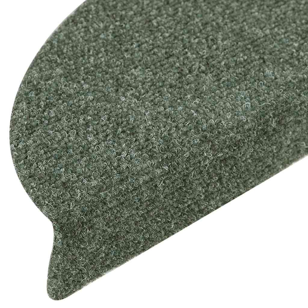 Tappetini per scale autoadesivi 15 pz 56x17x3 cm verdi semicircolari - homemem39