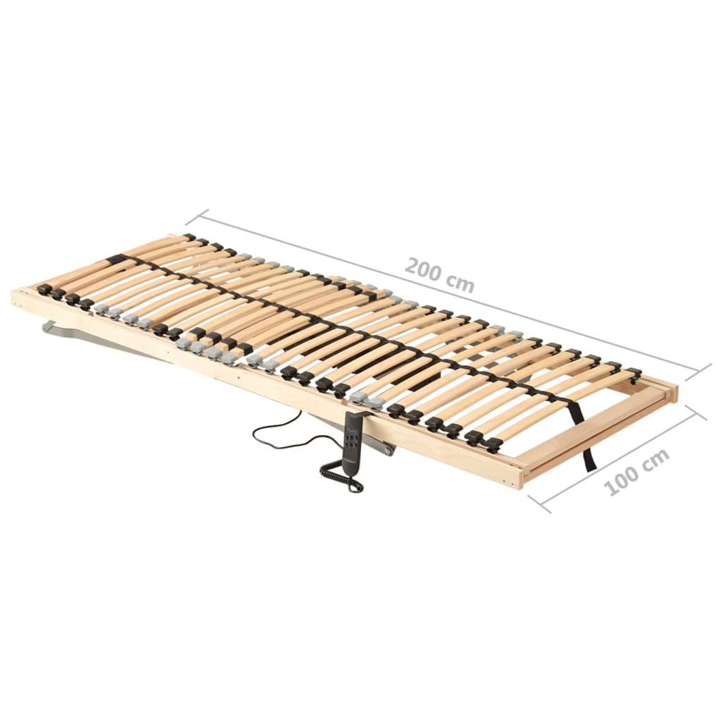 Letto con Telaio a Doghe Elettrico 28 Doghe 7 Zone 100x200 cm | homemem39