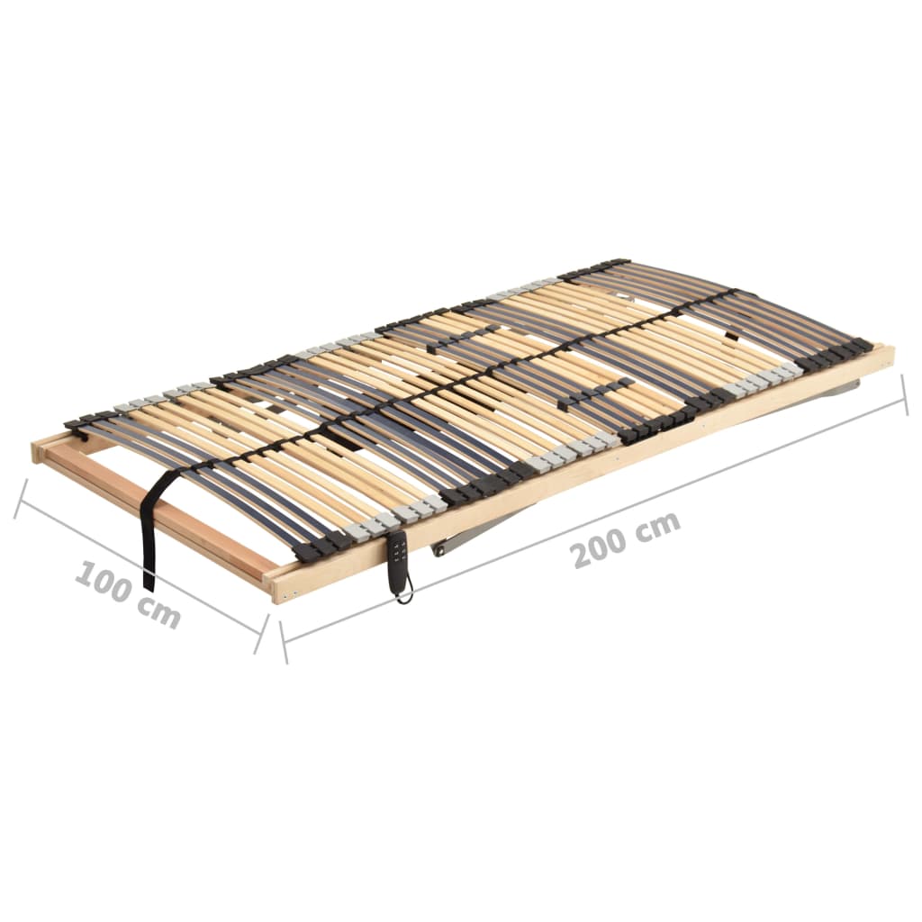 Letto con Telaio a Doghe Elettrico 42 Doghe 7 Zone 100x200 cm | homemem39