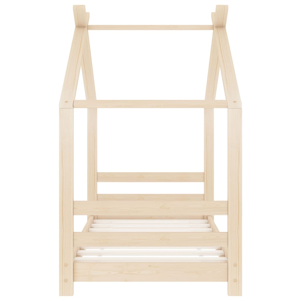 Giroletto per Bambini in Legno Massello di Pino 70x140 cm - homemem39