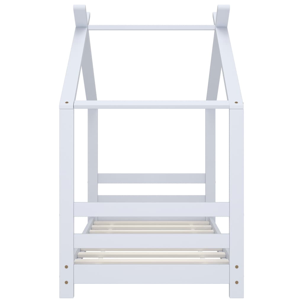 Giroletto per Bambini Bianco in Massello di Pino 70x140 cm - homemem39