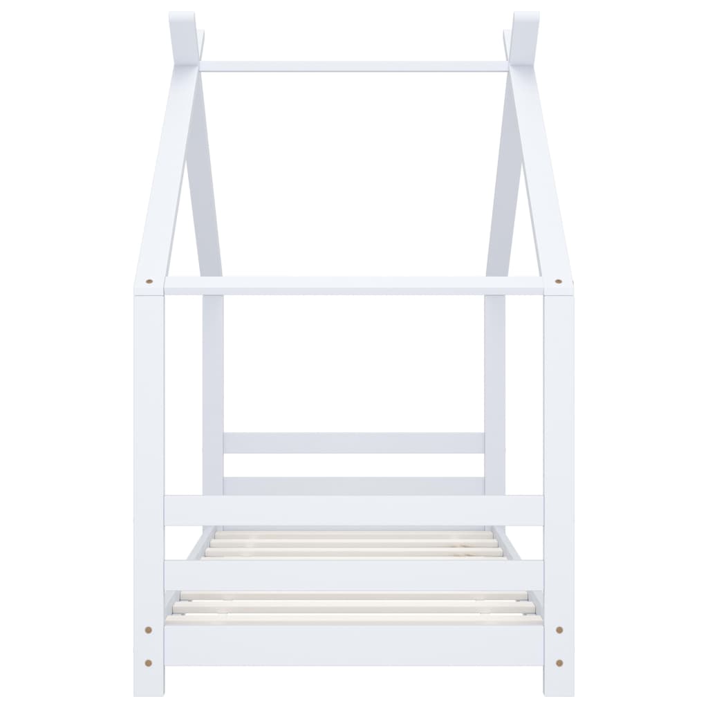 Giroletto per Bambini Bianco in Massello di Pino 80x160 cm - homemem39