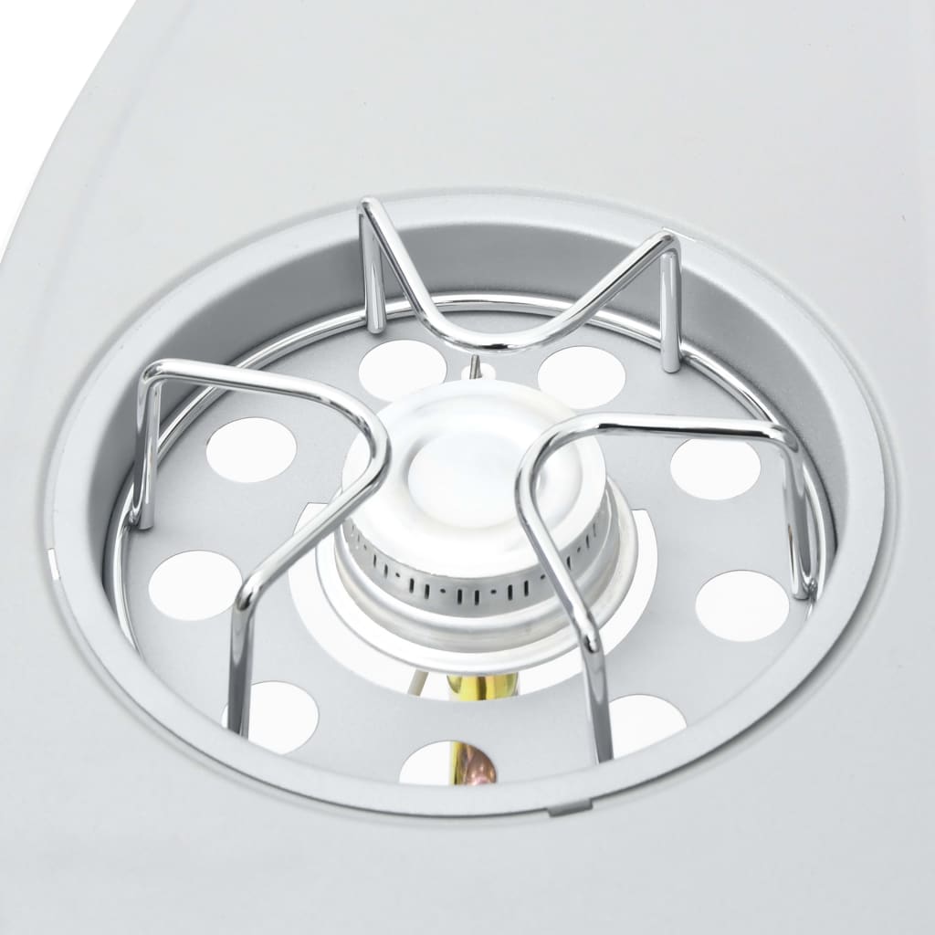 Barbecue e Griglia a Gas 4+1 Fornelli Argento in Acciaio Inox - homemem39