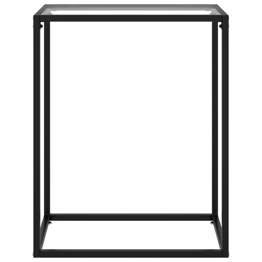 Tavolo Consolle Trasparente 60x35x75 cm in Vetro Temperato - homemem39