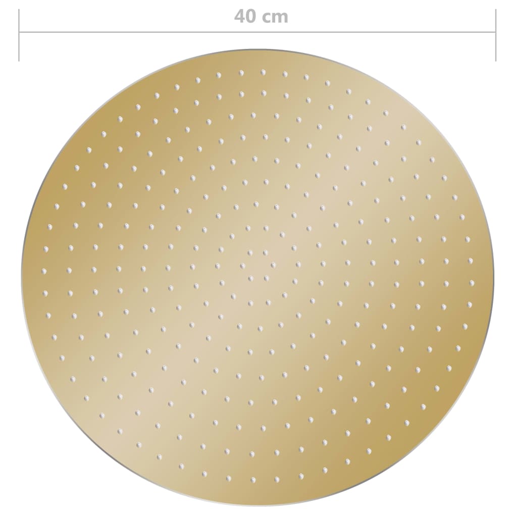 Testa Doccia a Pioggia in Acciaio Inox 40 cm Rotonda Oro - homemem39
