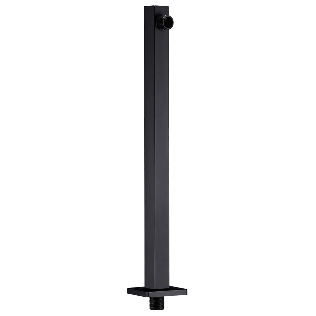 Braccio di Supporto Doccia Quadrato Acciaio 201 Nero 40 cm