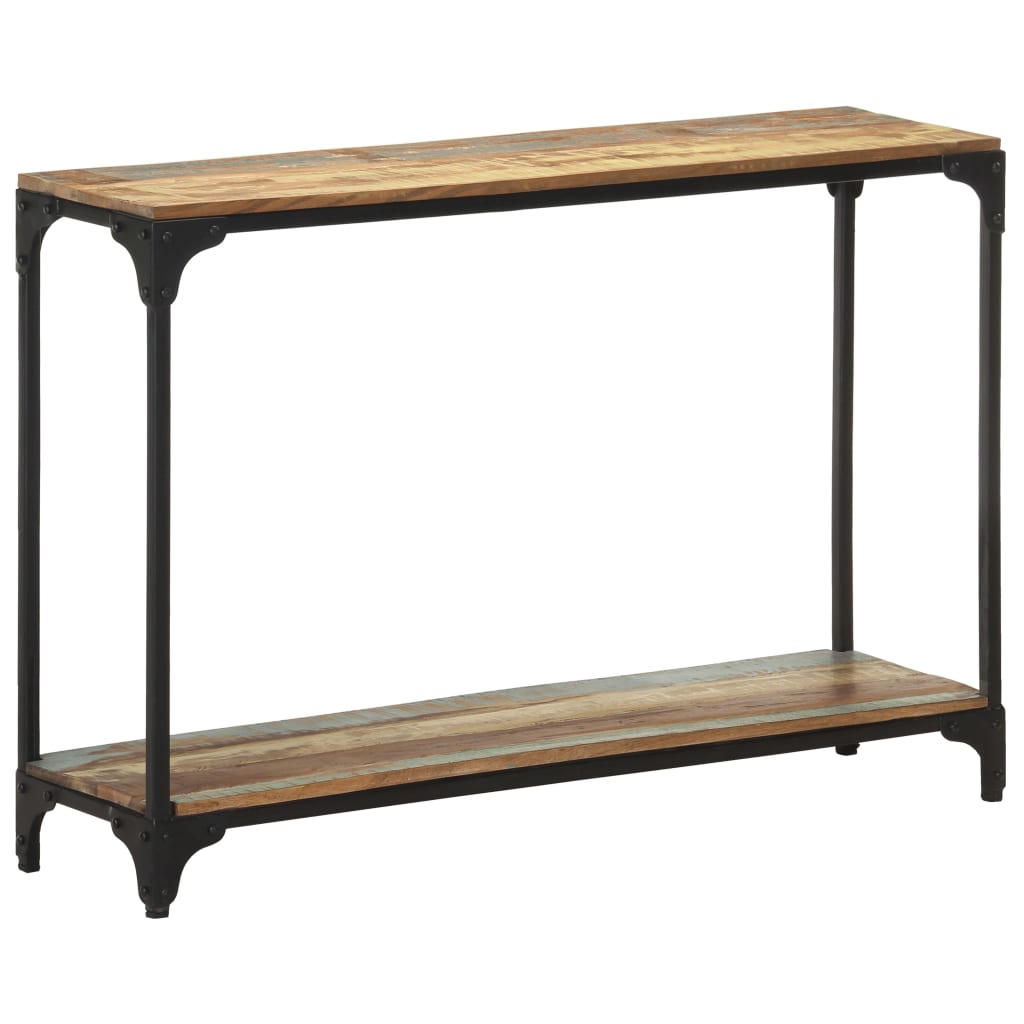 Tavolo Consolle 110x30x75 cm in Legno Massello di Recupero - homemem39