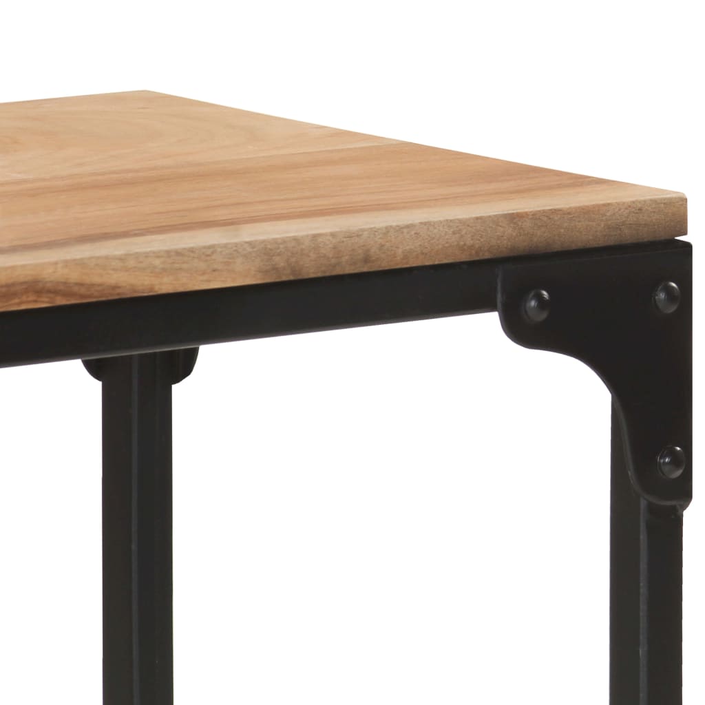 Tavolo Consolle 110x30x75 cm in Legno Massello di Acacia - homemem39