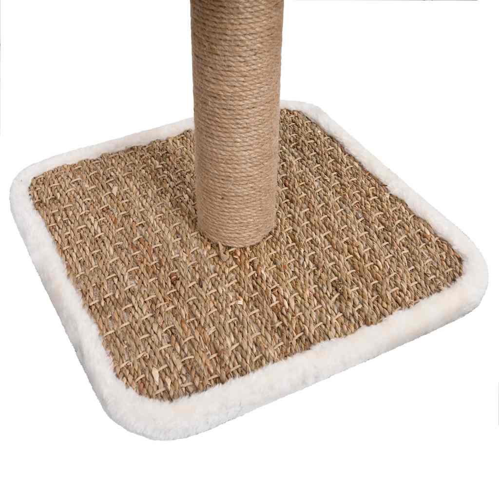 Albero per Gatti con Tunnel in Alto e Giocattolo 56cm in Giunco - homemem39