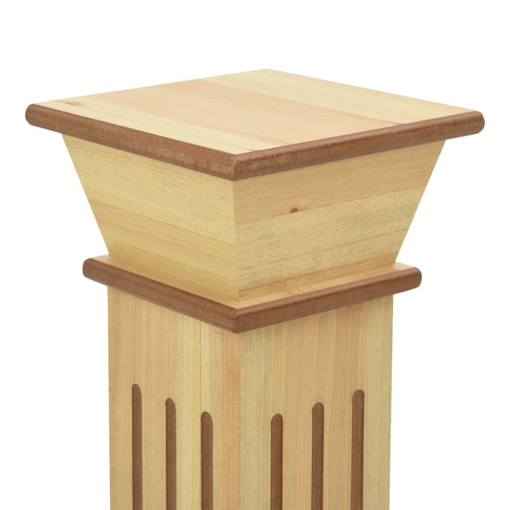 Piedistallo per Piante Quadrato Classico Legno 17x17x66 cm MDF - homemem39