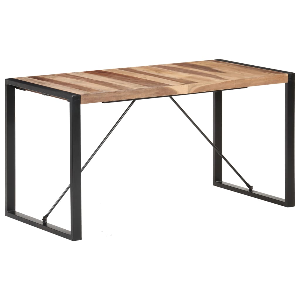 Tavolo da Pranzo 140x70x75 cm in Legno Massello
