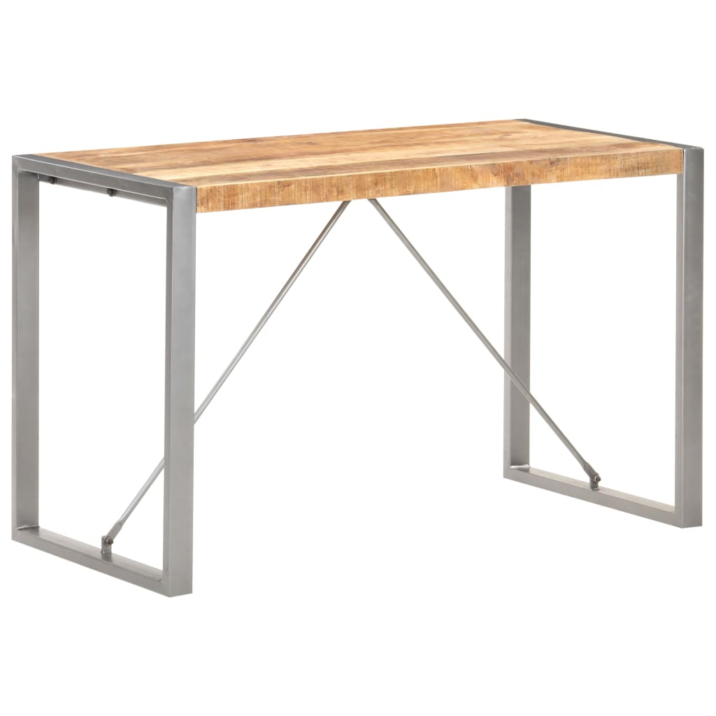 Tavolo da Pranzo 120x60x75 cm in Legno Massello di Mango Grezzo | homemem39