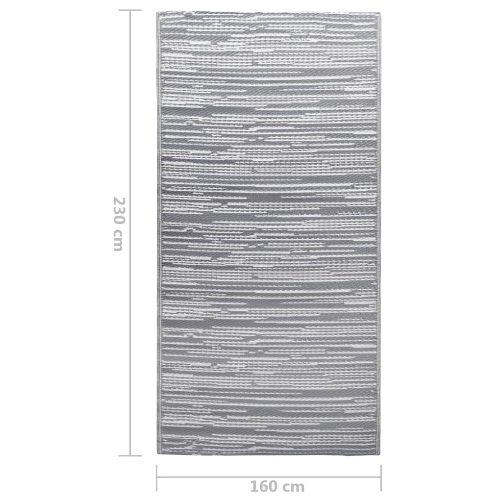 Tappeto da Esterni ARAKIL Grigio 160x230 cm in PP | homemem39