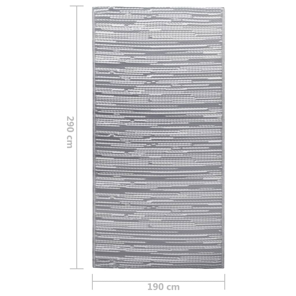 Tappeto da Esterni ARAKIL Grigio 190x290 cm in PP | homemem39