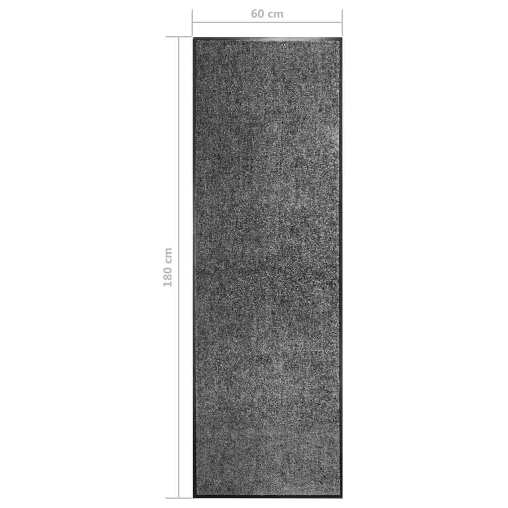 Zerbino Lavabile Antracite 60x180 cm - homemem39