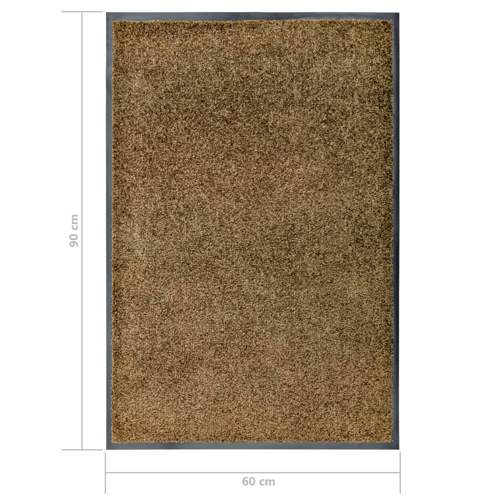 Zerbino Lavabile Marrone 60x90 cm | homemem39
