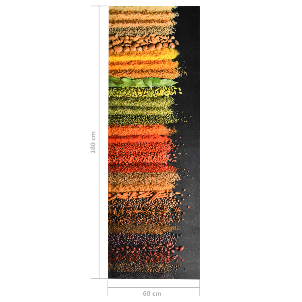 Tappetino da Cucina Lavabile Spezie 60x180 cm | homemem39