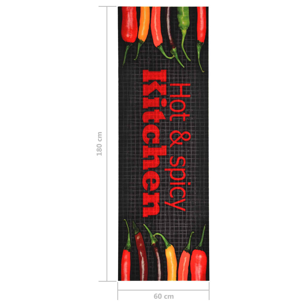 Tappetino da Cucina Lavabile Hot&Spicy 60x180 cm - homemem39