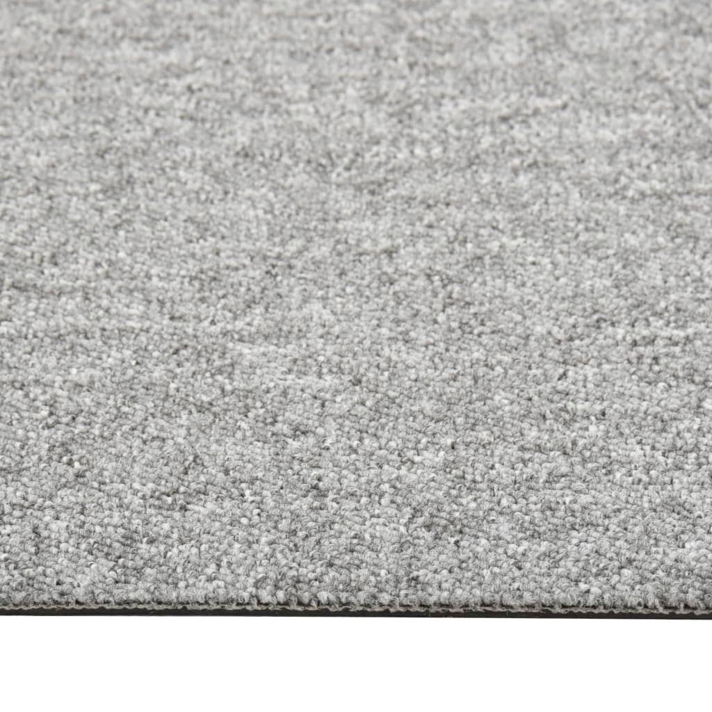 Quadrotte di Moquette 20 pz 5 m² 50x50 cm Grigio Chiaro - homemem39