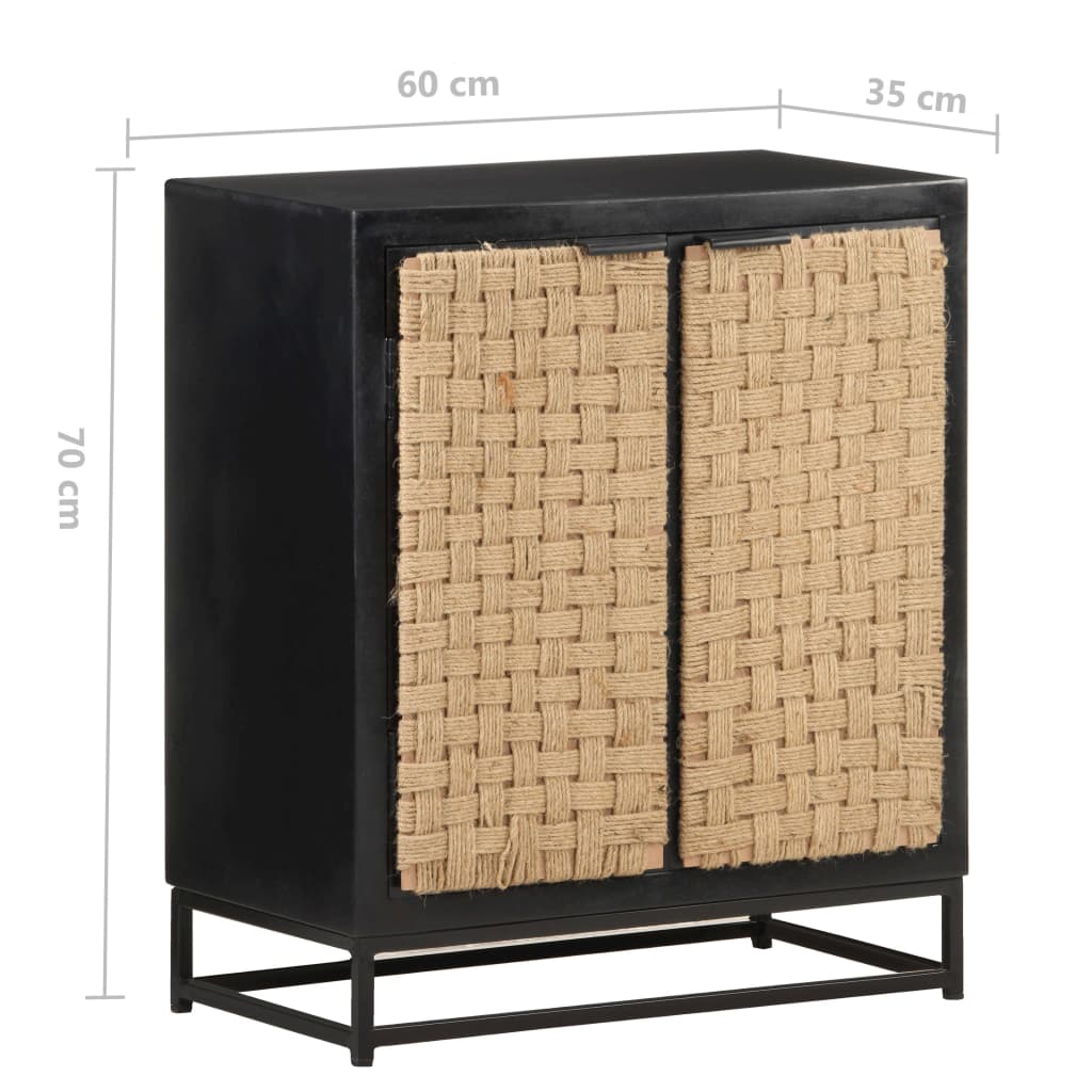 Credenza 60x35x70 cm in Legno Massello di Mango - homemem39
