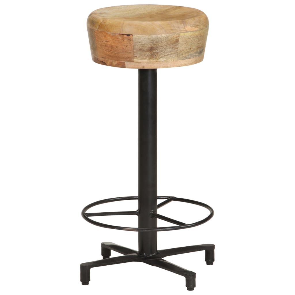 Sgabelli da Bar 2 pz 66 cm in Legno Massello di Mango - homemem39