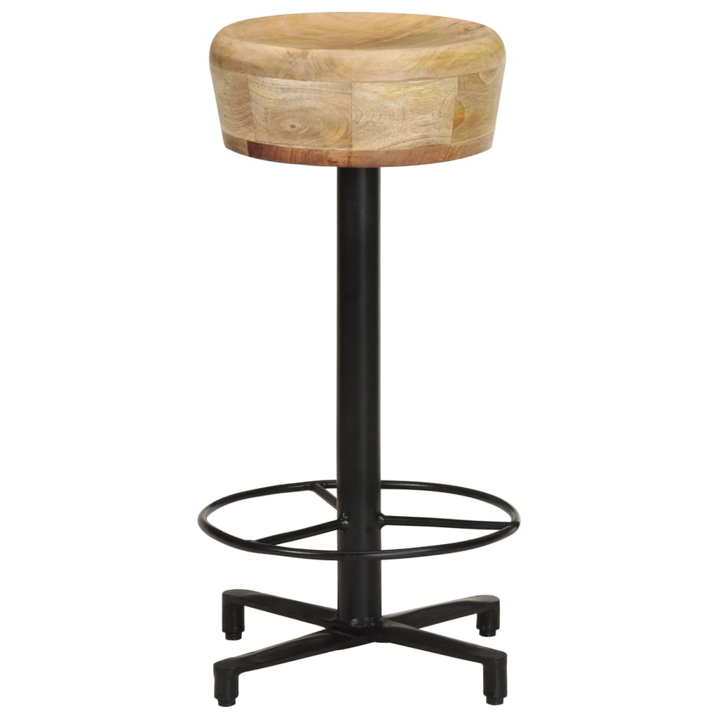 Sgabelli da Bar 2 pz 66 cm in Legno Massello di Mango - homemem39
