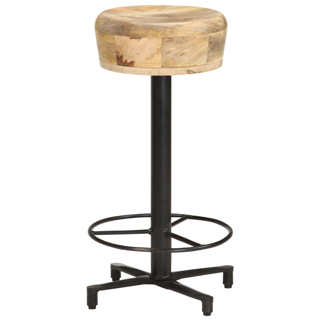 Sgabelli da Bar 2 pz 66 cm in Legno Massello di Mango - homemem39
