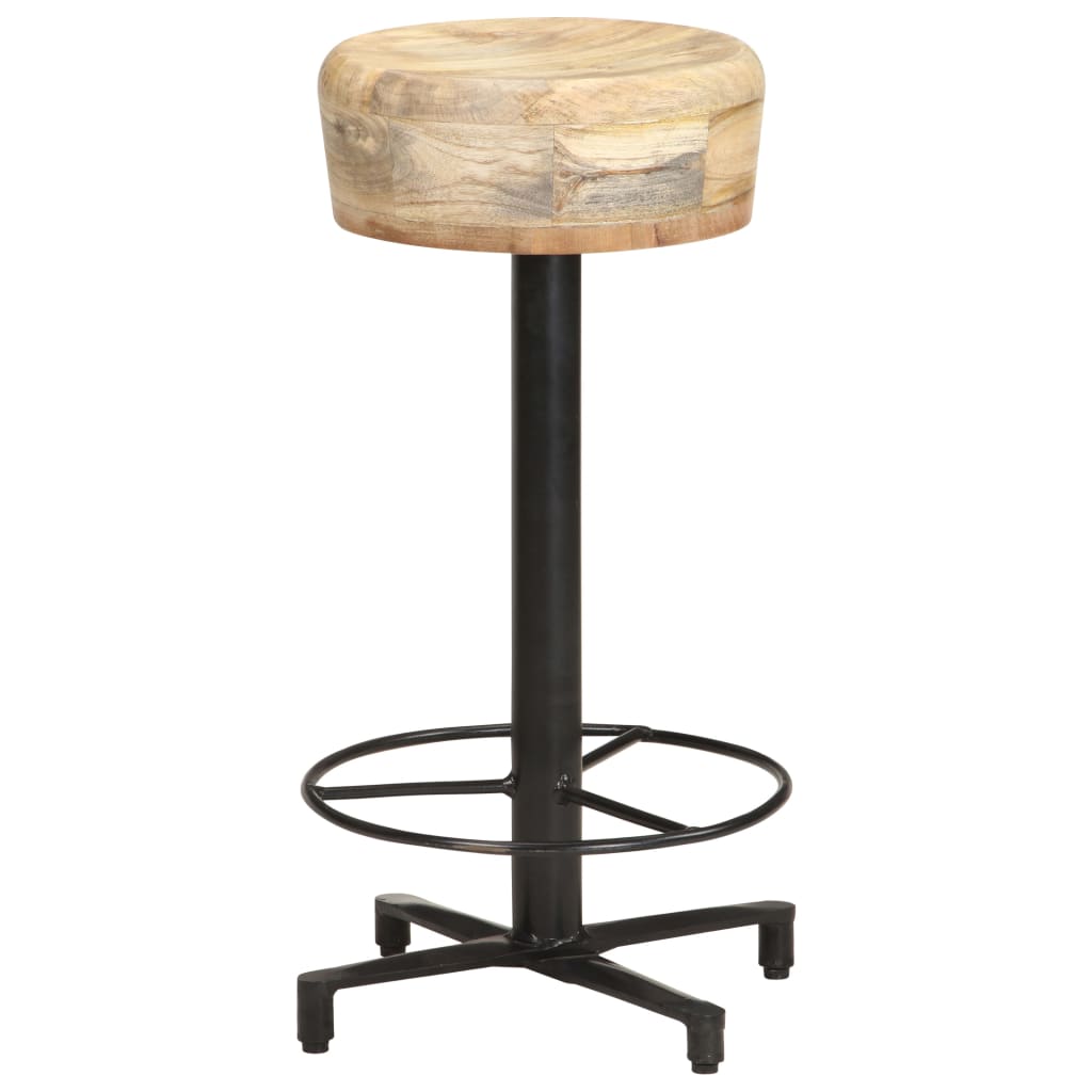 Sgabelli da Bar 2 pz 66 cm in Legno Massello di Mango - homemem39