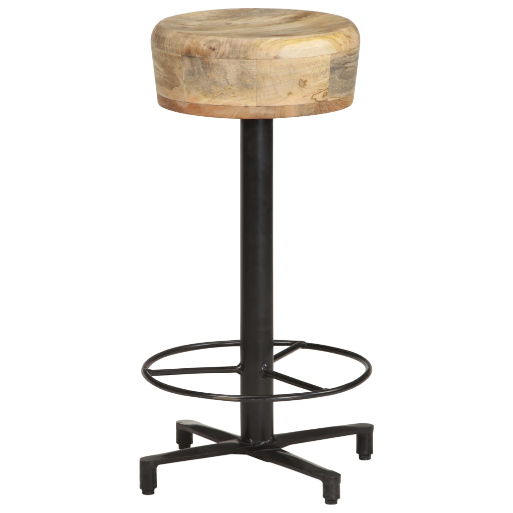 Sgabelli da Bar 2 pz 66 cm in Legno Massello di Mango - homemem39