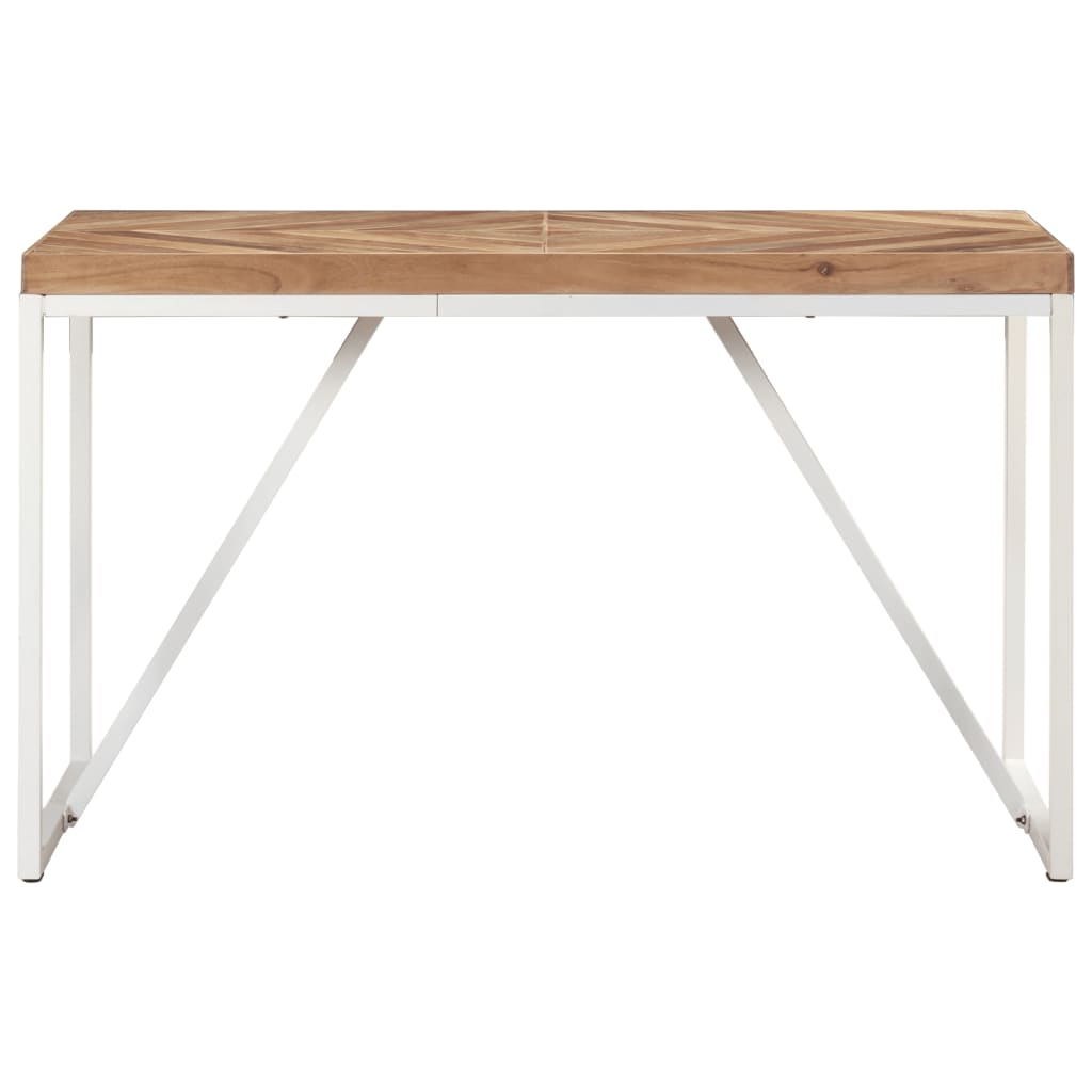 Tavolo da Pranzo 120x60x76 cm Legno Massello di Acacia e Mango - homemem39