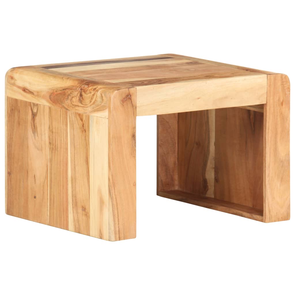 Tavolino Laterale 40x40x30 cm in Legno Massello di Acacia | homemem39