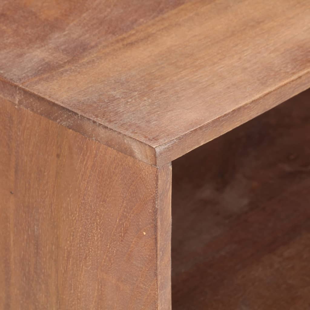 Comodino 40x30x50 cm in Legno Massello di Mango - homemem39