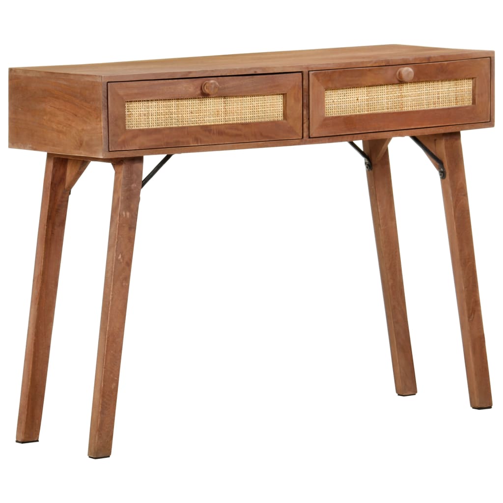 Tavolo Consolle 100x35x76 cm in Legno Massello di Mango | homemem39